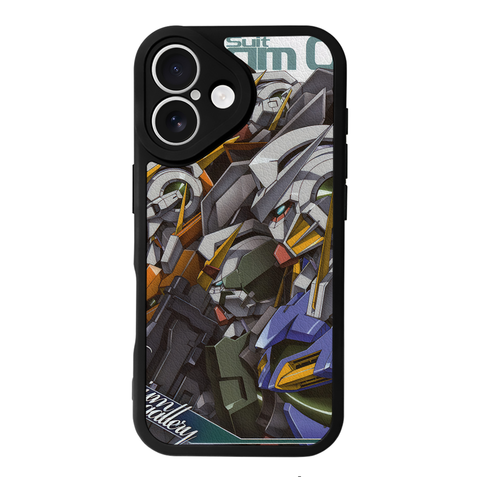 （画像用） 機動戦士ガンダム Mobile Suit Gundam 【iPhone 16シリーズ対応】シリコンスマホケース（レザー調） 材質：シリコン